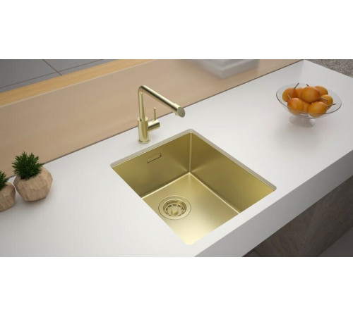 Кухонная мойка Paulmark Lassan 38 UNI LA38-LG золото/светлое золото