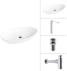 Умывальник Lauter 21571 + Rio 21AM12672 + сифон 21635CH + дон.клапан 21190CH хром