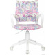 Офисное кресло Бюрократ Burokids 1W 1942510 мультиколор розовая луна/пластик белый