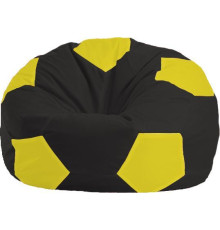 Кресло-мешок Flagman Мяч Стандарт М1.1-396 черный/желтый