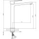 Умывальник Lauter 21393-70 + Cascade 21СК0655BS + сифон 21635B черный матовый