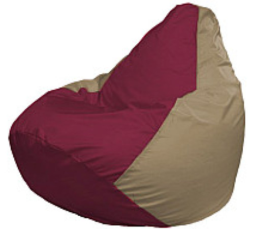 Кресло-мешок Flagman Груша Супер Мега 4XL Г5.1-301 бордовый/темно-бежевый