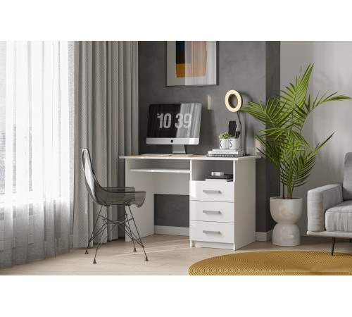 Стол Mio Tesoro ПС-02 белый текстурный