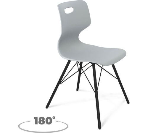 Стул Sheffilton SHT-ST58/S370VP A5-7 серый/черный муар