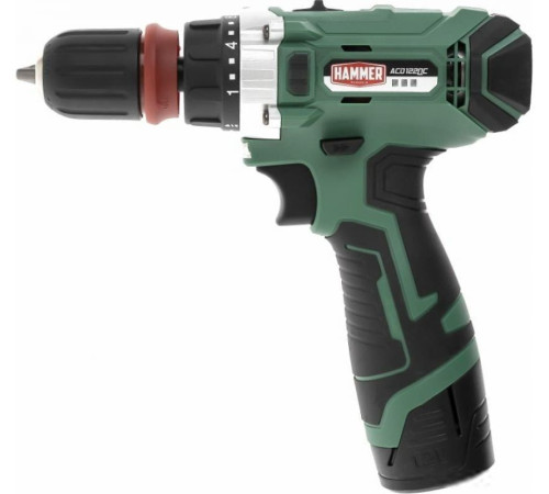 Дрель-шуруповерт Hammer ACD122QC с 2-мя АКБ, кейс
