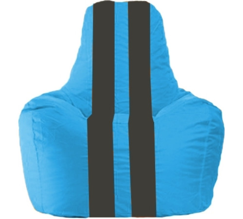 Кресло-мешок Flagman Спортинг С1.1-267 голубой/черный