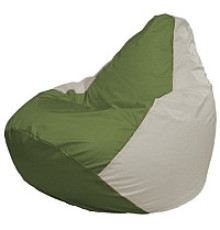 Кресло-мешок Flagman Груша Мини L Г0.1-231 оливковый/белый