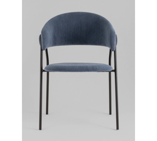 Стул Stool Group Колин NEW AV 487 вельвет пыльно-синий