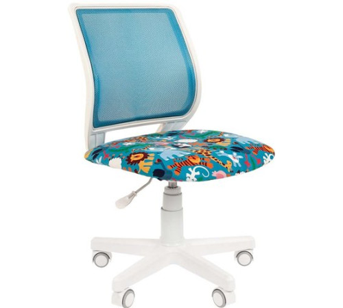 Компьютерное кресло CHAIRMAN Kids 112 зоопарк/TW-34 белый