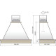 Кухонная вытяжка Elikor Вилла Валенсия 90П-650-П3Д топленое молоко/дуб неокрашенный 943928