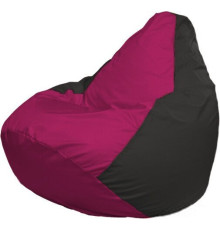Кресло-мешок Flagman Груша Макси Г2.1-381 черный/фуксия