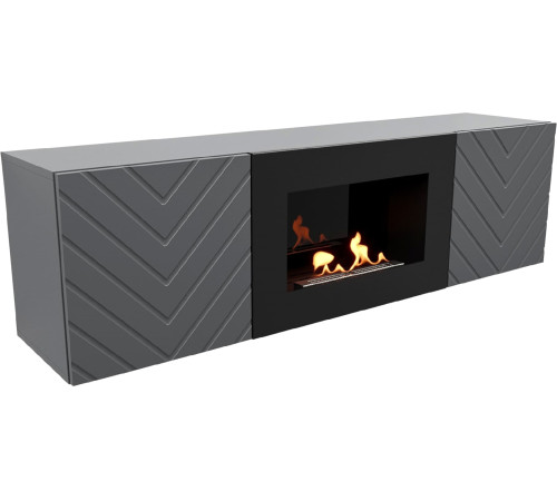 Биокамин Firelight BFP/P-1400V графит