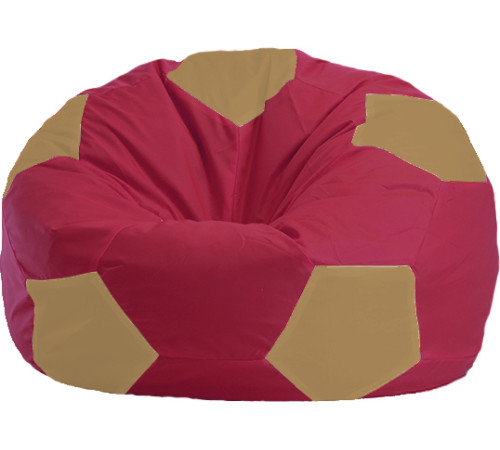 Кресло-мешок Flagman Мяч Стандарт М1.1-301 бордовый/бежевый