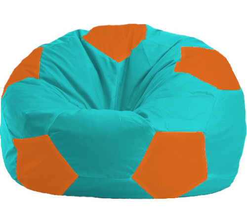 Кресло-мешок Flagman Мяч Стандарт М1.1-296 бирюзовый/оранжевый
