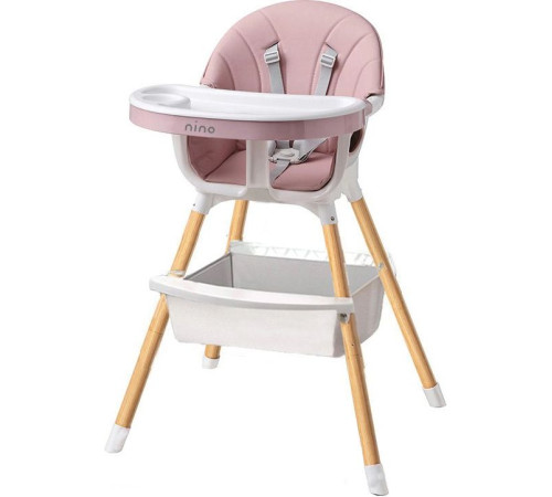 Высокий стульчик Nino Lark розовый