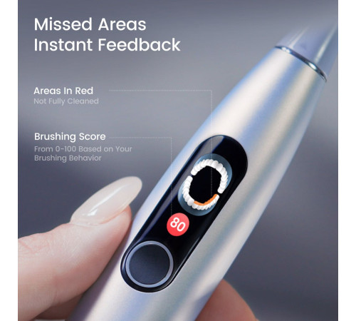 Электрическая зубная щетка Oclean X Pro Digital Set серебристый