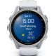 Умные часы Garmin Fenix 8 43мм серебристый, белый ремешок