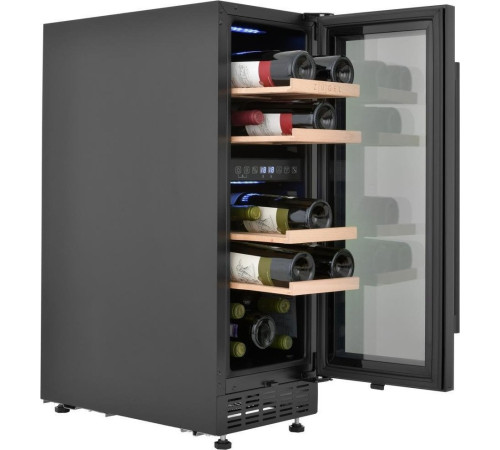 Винный шкаф ZUGEL ZCWI170DB Dual Zone