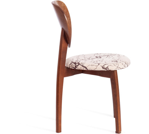 Стул TetChair Diamante мягкое сиденье коричневый/крекс бежевый