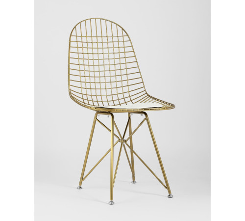 Стул Stool Group Eiffel золотой/белая подушка