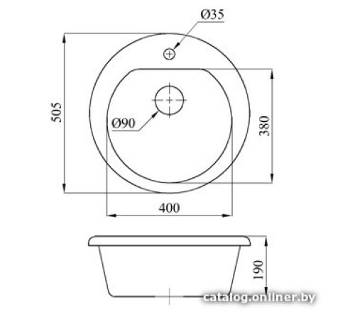 Кухонная мойка БелЭворс Nika олово, без сифона