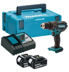Ударная дрель-шуруповерт Makita DHP482RFJ с 2-мя АКБ, кейс