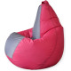 Кресло-мешок Mio Tesoro Груша Kombo XXL GF-130x85-FS фуксия/серый