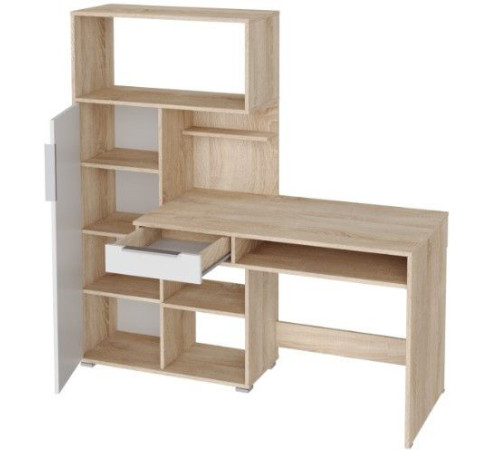 Стол НК-Мебель Квадро 74260155 дуб сонома/белый