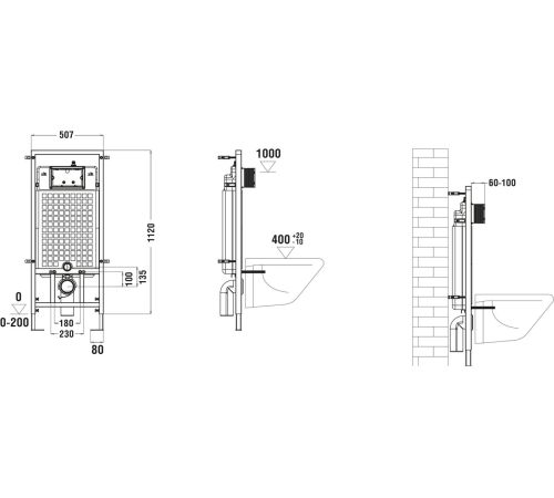 Унитаз подвесной WeltWasser Marberg 507 + Merzbach 043 GL-WT + Mar 507 SE GL-WT