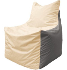 Кресло-мешок Flagman Фокс Ф2.1-140 слоновая кость/серый