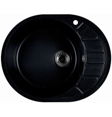 Кухонная мойка Marblan Ovata L оникс,с сифоном