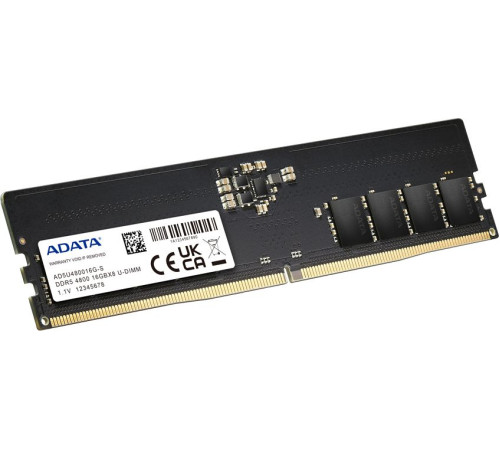 Оперативная память ADATA 16ГБ DDR5 4800 МГц AD5U480016G-S