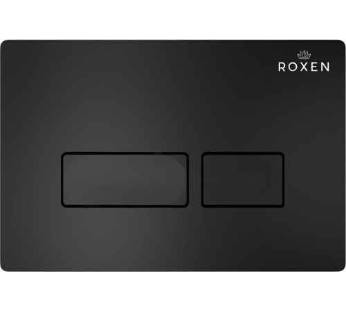 Унитаз подвесной Roxen Vine Tornado в комплекте с инсталляцией StounFix Dual Fresh 6 в 1 979001 кнопка: черный матовый