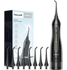 Ирригатор Fairywill F5020E черный, 7 насадок