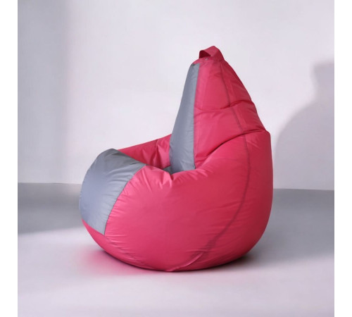 Кресло-мешок Mio Tesoro Груша Kombo XXL GF-130x85-FS фуксия/серый
