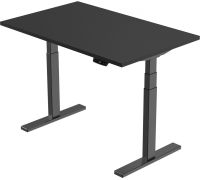 Стол Smartstol Slim 140x80x1.8 черный/черный