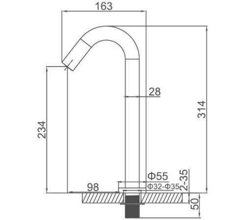 Смеситель Ledeme L1755-3
