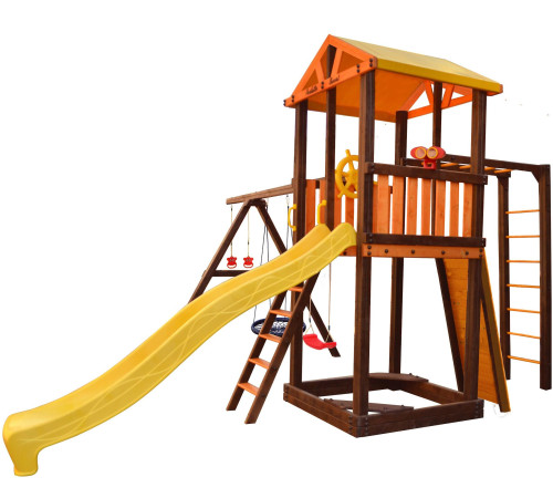 Игровой комплекс Perfetto Sport Pitigliano-7 + качели Паутина