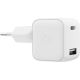 Сетевое зарядное VLP G-Charge USB-С/USB-A белый