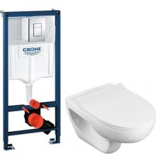 Унитаз подвесной Roca 734630300R + ZRU8013920 + 38772001