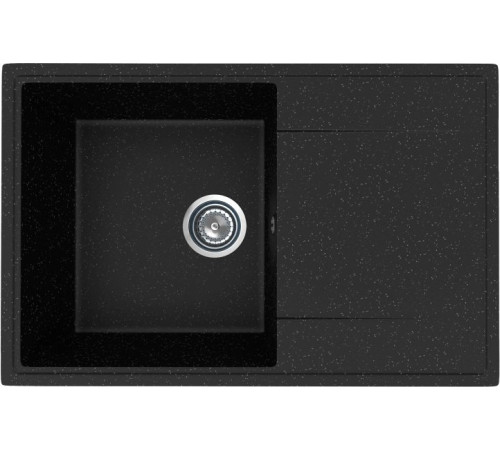 Кухонная мойка Mixline ML-GMU07 556736 черный камень