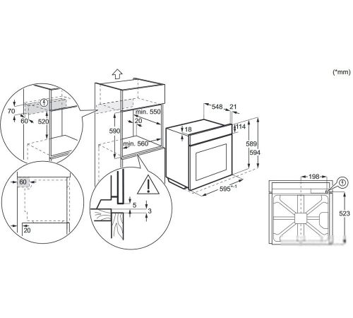 Электрический духовой шкаф Electrolux SteamBake 600 EOD6P66WX