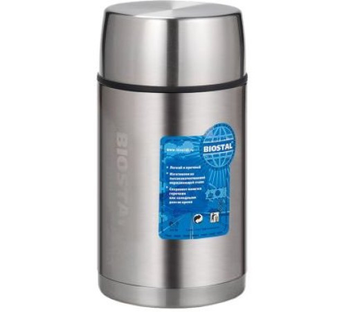 Термос для еды БИОСТАЛЬ NRP-1000 серебристый