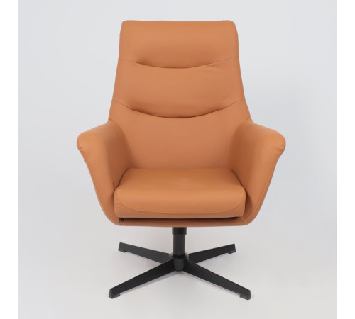 Офисное кресло AksHome Hudson экокожа, охра PU-17/черный