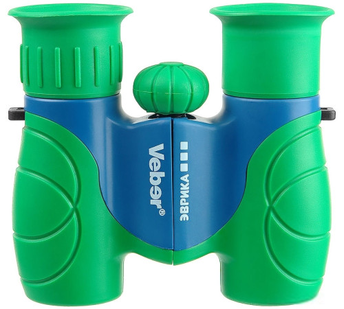 Бинокль Veber Эврика 6x21 зеленый/синий