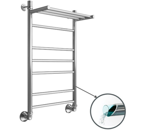 Полотенцесушитель Маргроид Вид 10 80x50 с полкой, полимерное покрытие