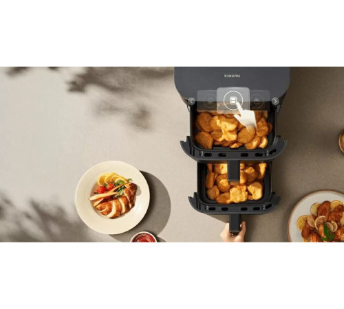 Аэрогриль аэрофритюрница Xiaomi Smart Double Stack Air Fryer 12L MAF-DS1201 черный