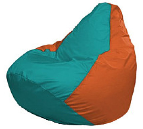 Кресло-мешок Flagman Груша Мини L Г0.1-296 бирюзовый/оранжевый