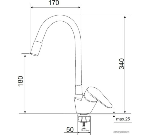 Смеситель РМС SUS126W-016F