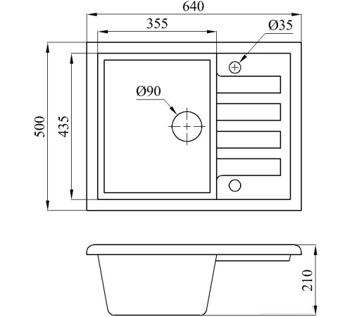 Кухонная мойка БелЭворс Vega олово